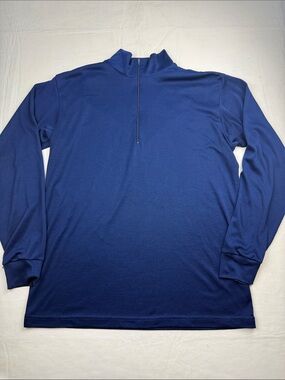 Patagonia Capilene Women's Vintage Royal Blue Quarter Zip Neck Base Layer Size L